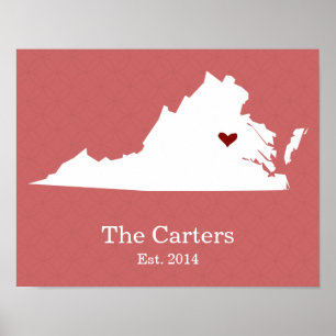 Póster El hogar es donde está tu corazón - Virginia