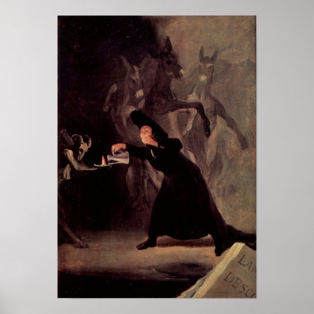Póster El Hombre Acosado Por Francisco Goya 1798 (Frente)