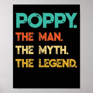 Póster El hombre amapola el mito la leyenda para el abuel