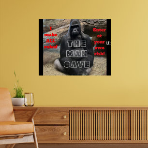 PÓSTER EL HOMBRE CAVE POSTER