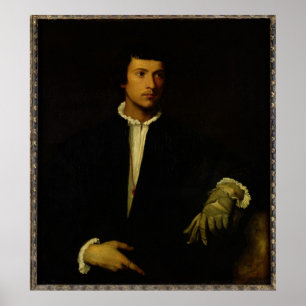 Póster El hombre con guante, 1520