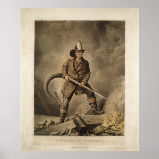 Póster El hombre de fuego estadounidense: enfrentando al  (Frente)