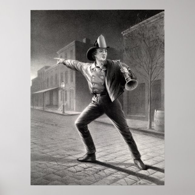 Póster El hombre de fuego norteamericano - apresurándose  (Frente)