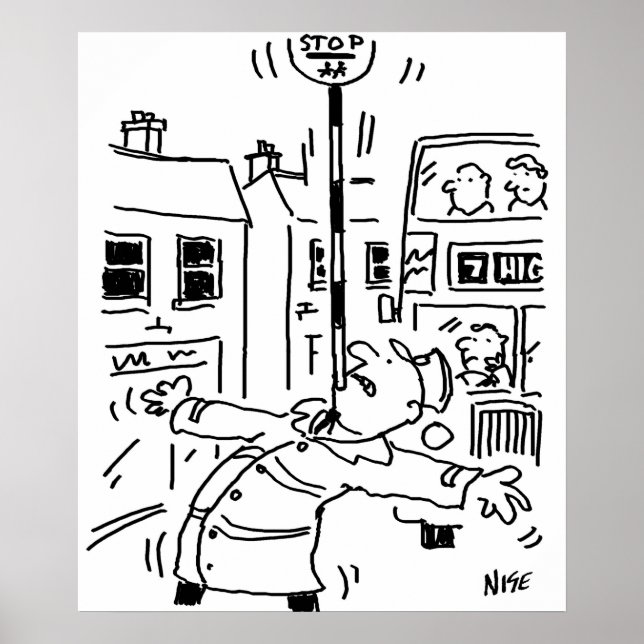 Póster El hombre de la piruleta hace un acto de equilibri (Frente)
