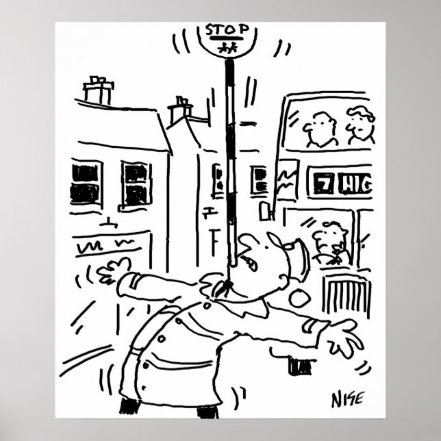 Póster El hombre de la piruleta hace un acto de equilibri (Frente)