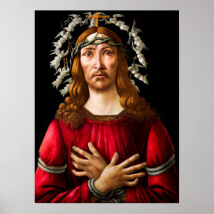 Póster El hombre de las penas de Sandro Botticelli