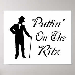 Póster El Hombre Del Dapper Puttin En El Ritz