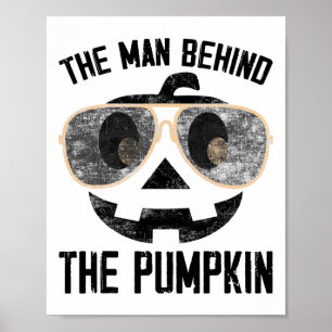 Póster El hombre detrás de la calabaza nueva por