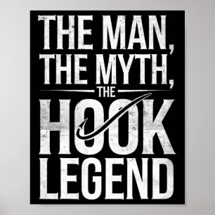 Póster El hombre el mito de la leyenda del gancho pescand