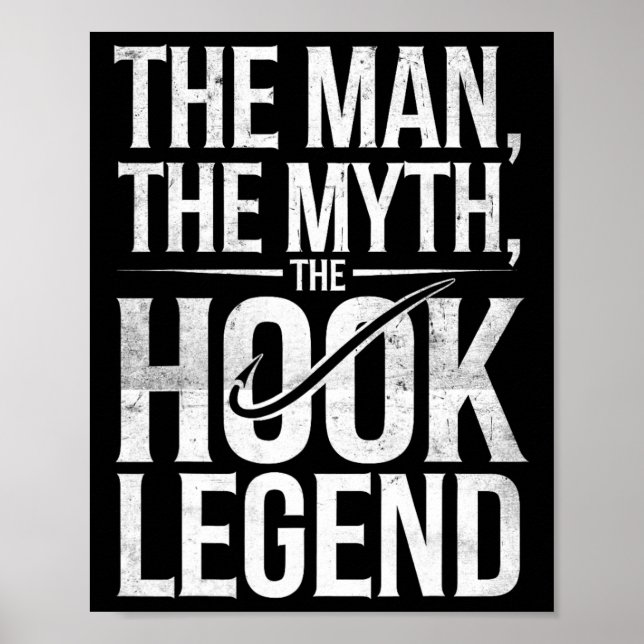 Póster El hombre el mito de la leyenda del gancho pescand (Frente)