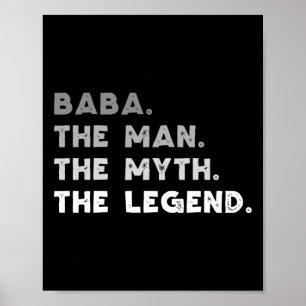 Póster El hombre el mito de la leyenda Guay Baba