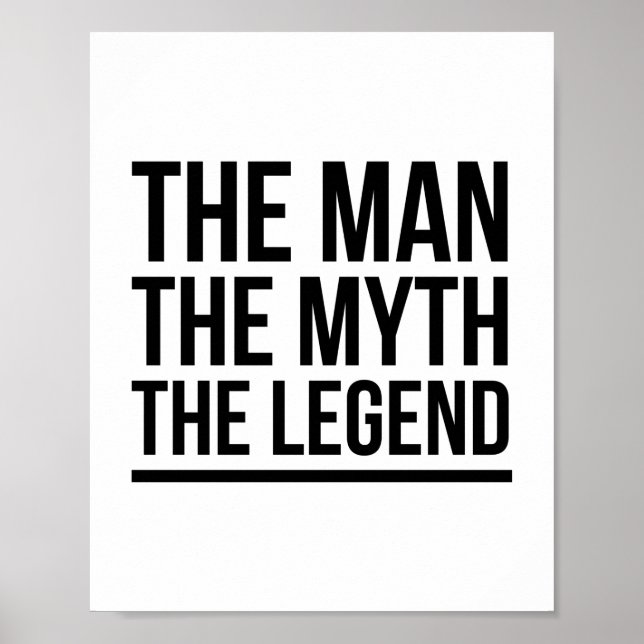 Póster El hombre el mito la leyenda (Frente)