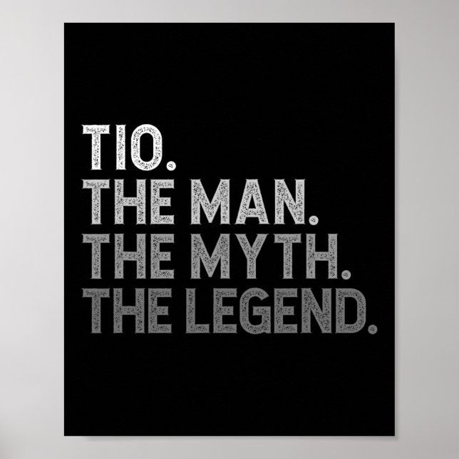 Póster El hombre el mito la leyenda Día del padre diverti (Frente)