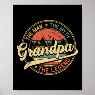 Póster El Hombre El Mito La Leyenda El Día De Los Padres