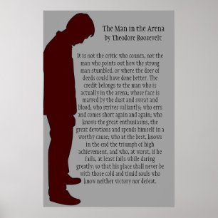 Póster El hombre en el escenario 24 X 36