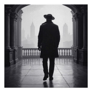 Póster El hombre en la niebla de la ciudad