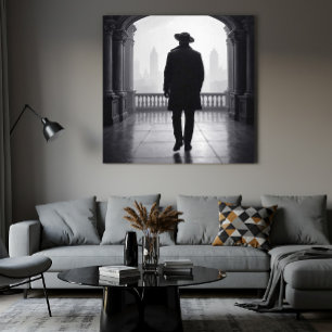 Póster El hombre en la niebla de la ciudad