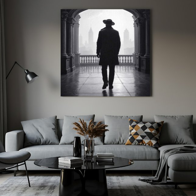 Póster El hombre en la niebla de la ciudad (Subido por el creador)
