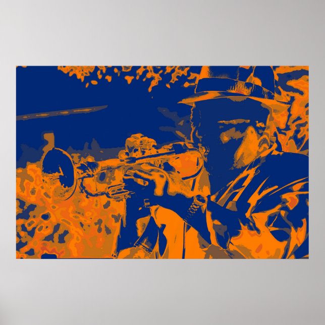 PÓSTER EL HOMBRE JAZZ (Frente)