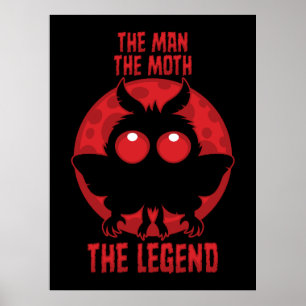Póster El Hombre, La Polilla, La Leyenda - Mothman Mítico