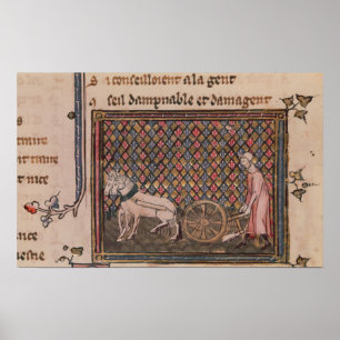 Póster El hombre obligado a trabajar para una vida