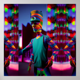 Póster El Hombre Que Arañó Mi Café - Ken Gage Art