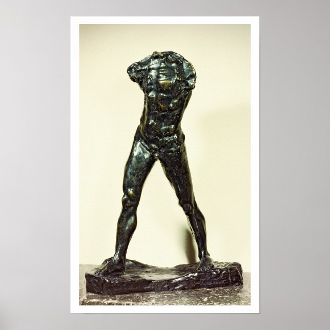 Póster El hombre que camina, 1877 (bronce) (Frente)
