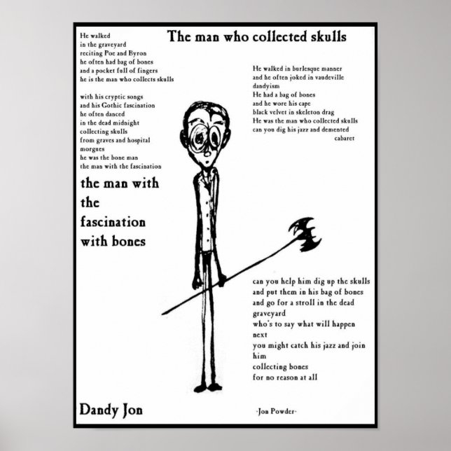 Póster El hombre que coleccionó cráneos (Frente)