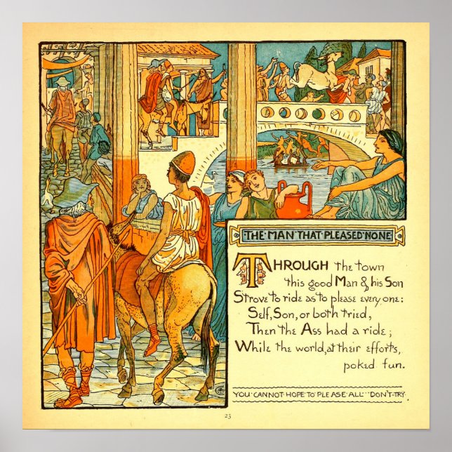 Póster El hombre que no agradó a Walter Crane (Frente)