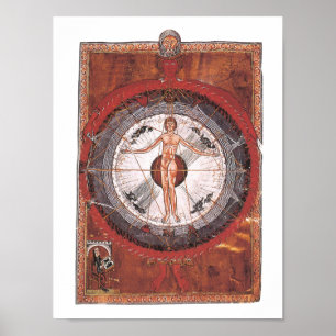 Póster El Hombre Universal - Hildegard von Bingen