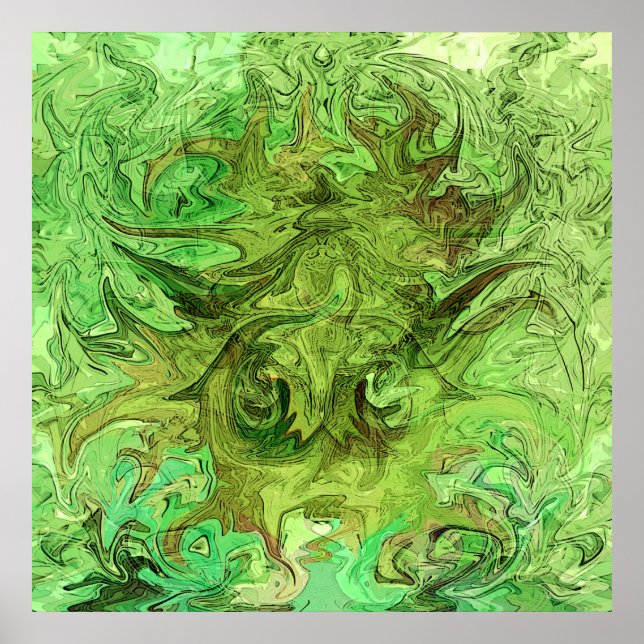 Póster El hombre verde...... (Frente)