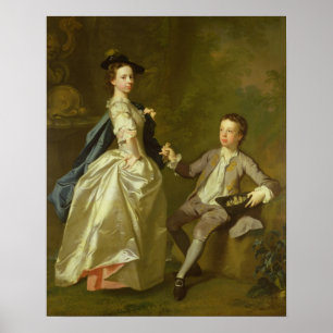 Póster El Hon. Raquel Hamilton y su hermano