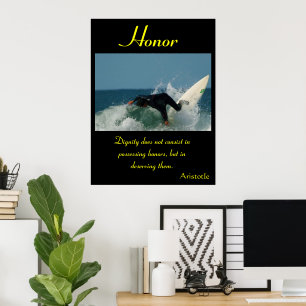 Póster El Honor Cabalga Olas de Maestría Atlética