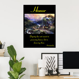 Póster El honor florece en los vibrantes paisajes del pra