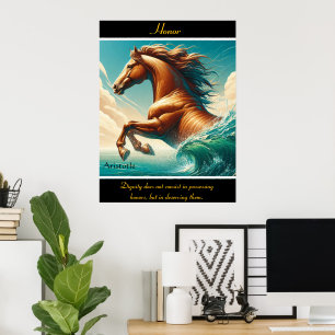 Póster El honor pasa por la gracia turquesa
