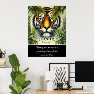 Póster El honor reina en medio de la mirada del tigre
