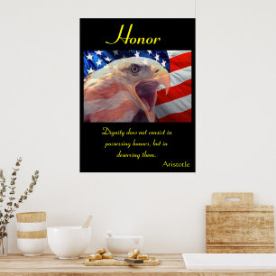 Póster El honor se eleva por encima del orgulloso orgullo