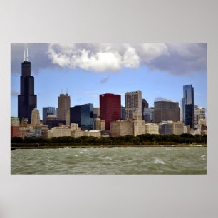 Póster El horizonte de la ciudad del viento
