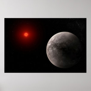 Póster El Hot Rocky Exoplanet Trappist-1 B.