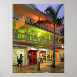 Póster El hotel del Caribe, Philipsburg, St. Maarten