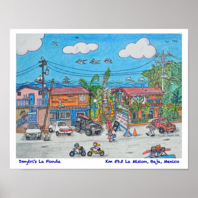 Póster El hotel y restaurante La Fonda de Dmytri (Frente)