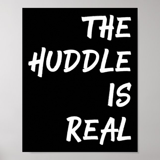 Póster El Huddle es realmente divertido fútbol para otoño (Frente)