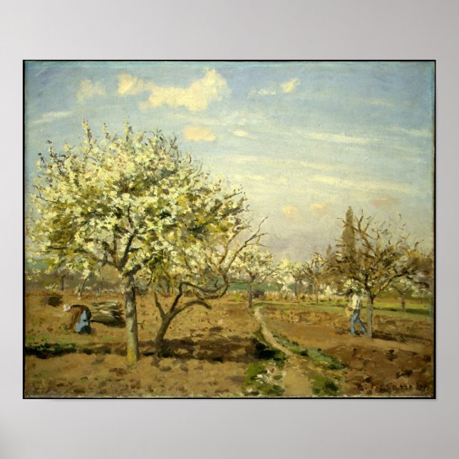 Póster "El huerto" de Pissarro - Poster (Frente)