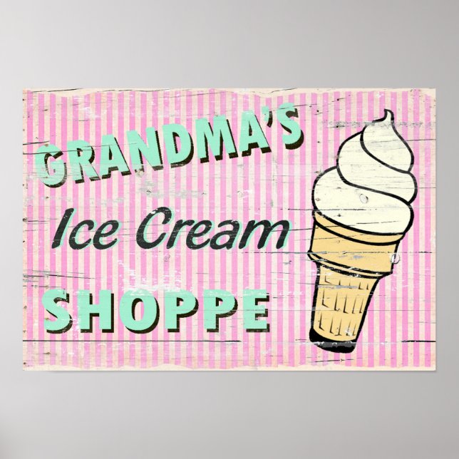Póster El icecream de la abuela (Frente)