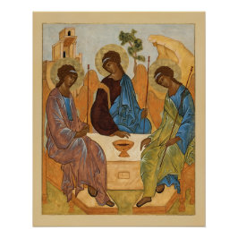 Póster El icono de la Santísima Trinidad