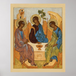 Póster El icono de la Santísima Trinidad