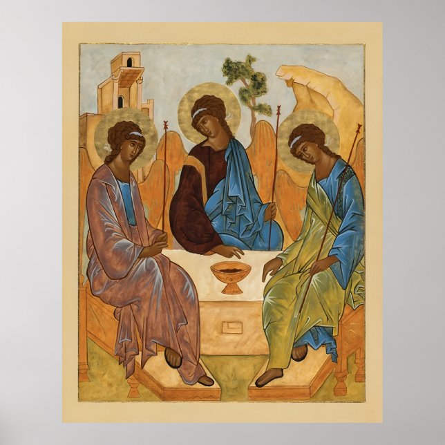 Póster El icono de la Santísima Trinidad (Frente)