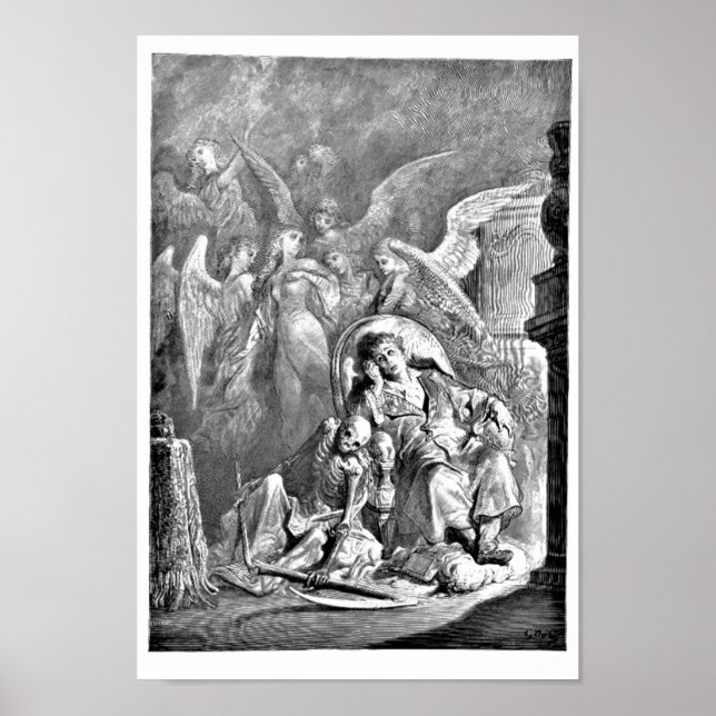 Póster El Ilustracion de Raven Edgar Allan Poe (Frente)