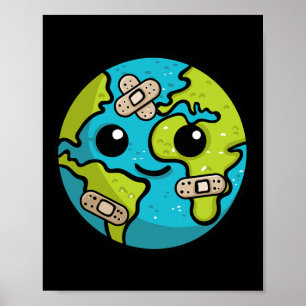 Póster El Ilustracion del Día del Amante de la Tierra Reg