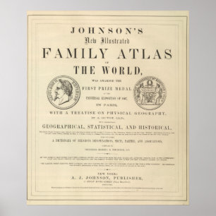 Póster El ilustrado Atlas Familiar de Johnson
